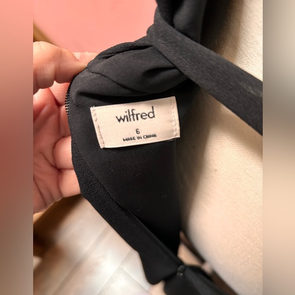 Black Wilfred midi dress backless size 6 - Picture 4 of 4